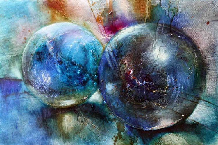 Annette Schmucker - Blaue Mur Meln Art Print