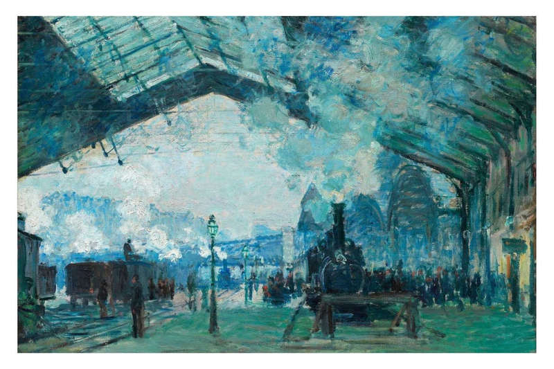 Arrival of the Normandy Train, Gare Saint-Lazare by Claude Monet - Art Poster