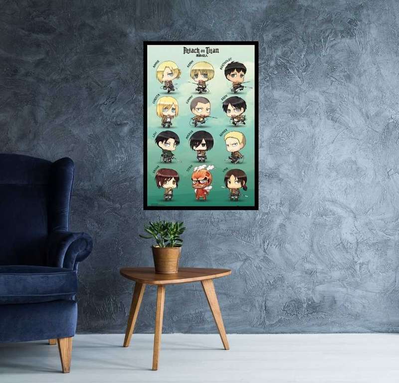 Attack on Titan - Chibi Characters Anime Poster