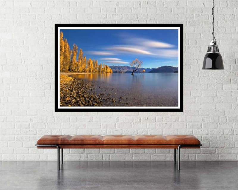 Autumn Lake Wandka by Hua Zhu  - Landscape  Photography poster