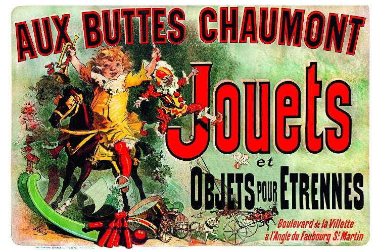 Aux Buttes Chaumont Jouets - Friends - Poster