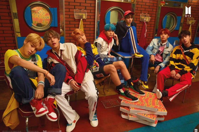 BTS K-Pop: Pizza Poster