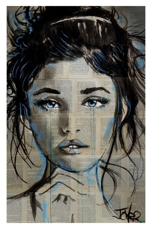 Loui Jover - Baby Blue Art Print