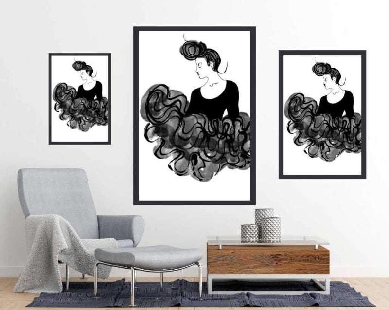 Ballerina art poster