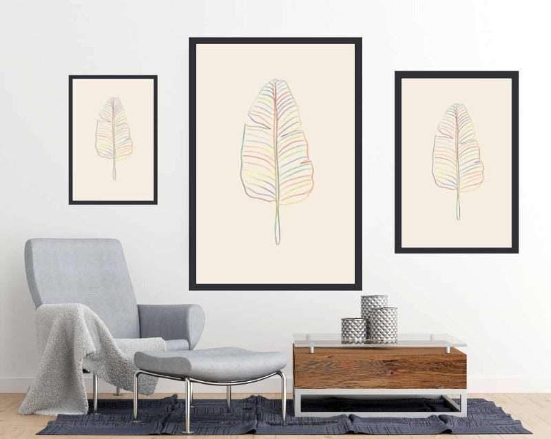 Banana Rainbow Leaf by Studio - Art Poster