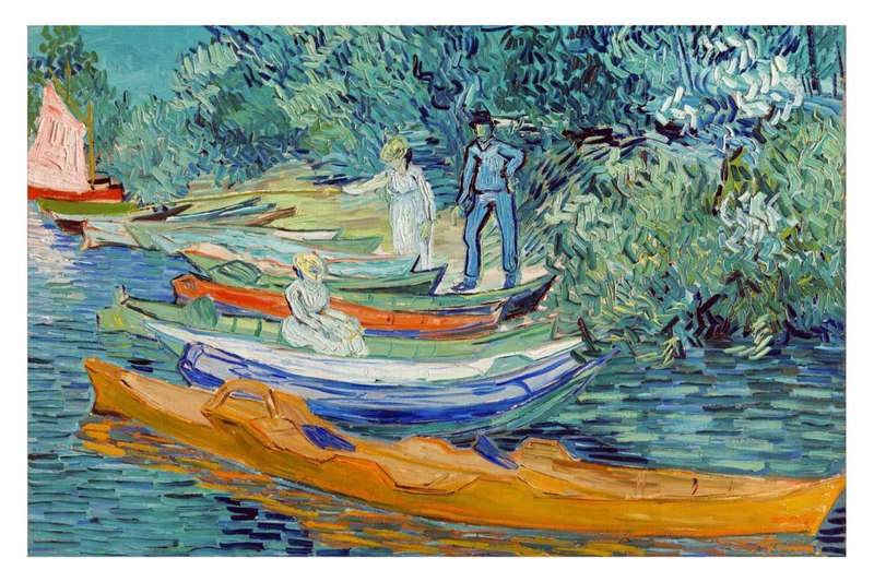 Bank of the Oise at Auvers by Vincent van Gogh - Art poster