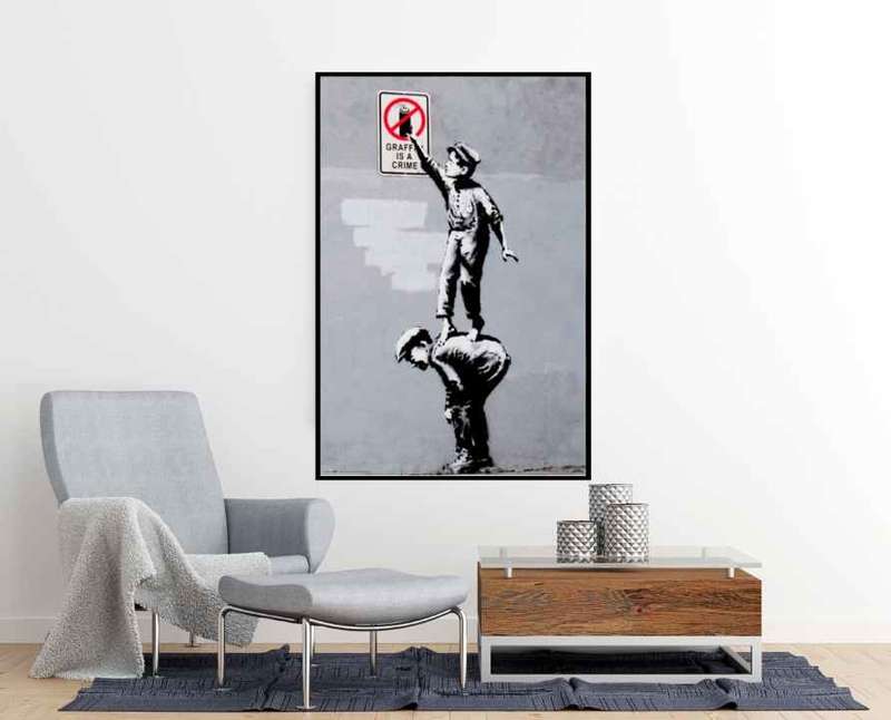 Banksy - Graffiti is a Crime Poster