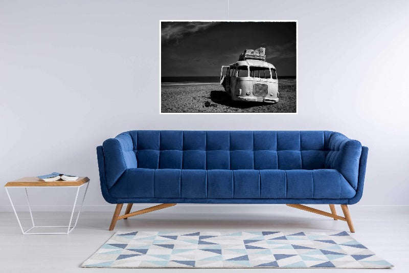 Beached Bus by Yvette  Depaepe photography Poster  2021