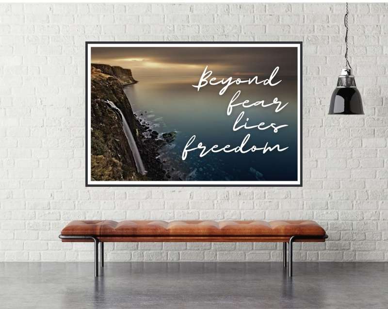 EgoAmo Original - Beyond Fear Lies Freedom Poster