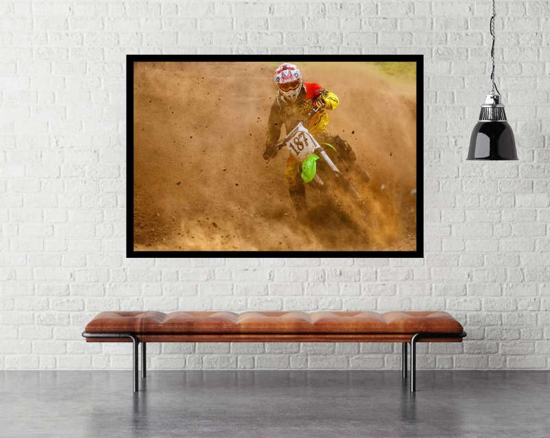 Biker by  Carlos Gonzalez - Sport Poster