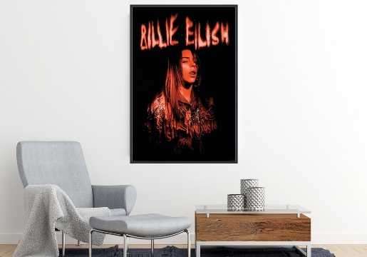 Billie Eilish Red Zone Poster