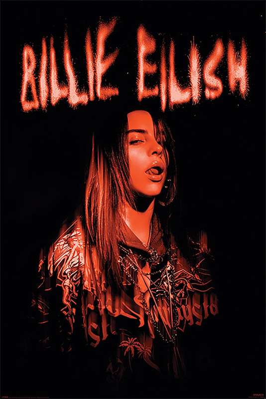 Billie Eilish Red Zone Poster
