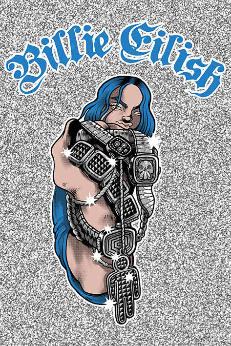 Billie Eilish - Bling Poster