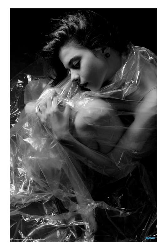 Blind Smoke by Olga Mest - Portrait Photography poster