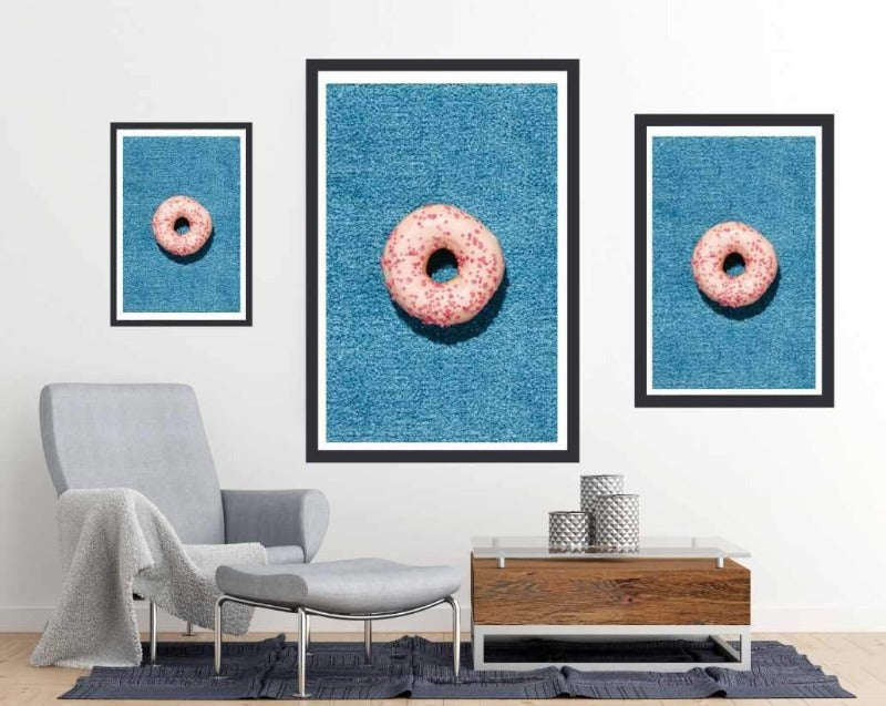 Blue Doughnut  - Fashion Poster