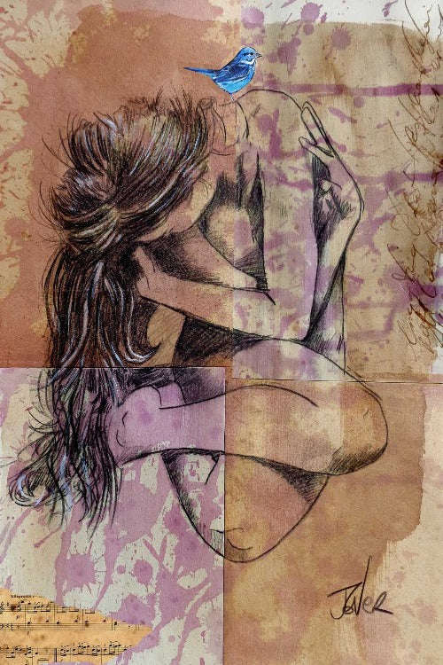 Loui Jover - Blue Epithany Art Print