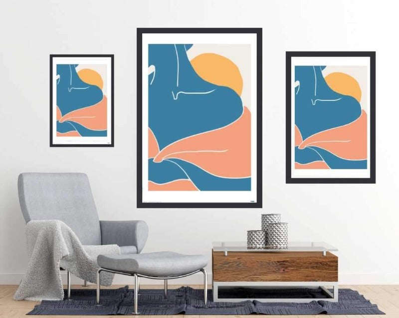 Blue Shoulder - Art Poster