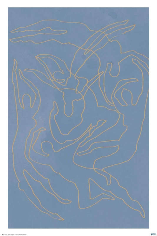 Blue Swimmers - Art Poster