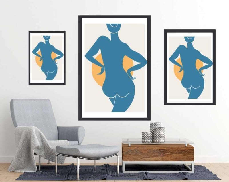 Blue Woman  - Art Poster