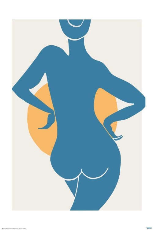 Blue Woman  - Art Poster