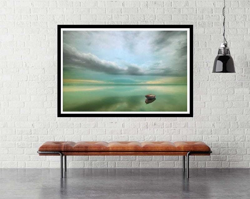 Boat ... by Krzysztof Browko, Landscape Poster
