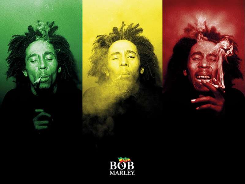 Bob Marley - Smoking Rasta Poster