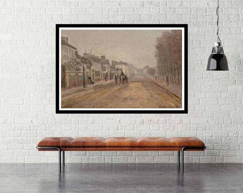 Boulevard Héloise, Argenteuil (1872) by Claude Monet - Art Poster
