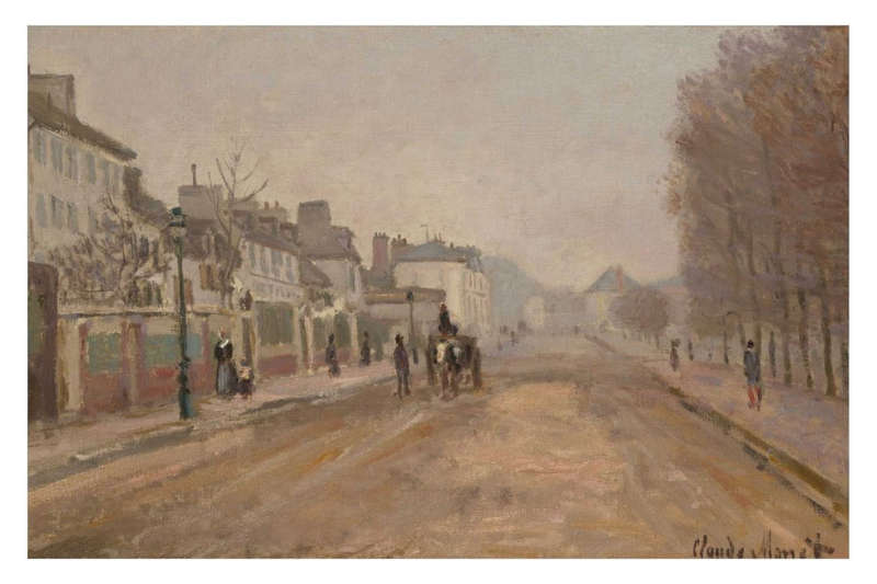 Boulevard Héloise, Argenteuil (1872) by Claude Monet - Art Poster