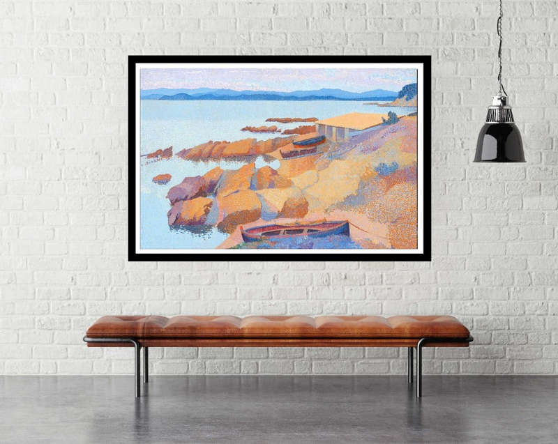 Calanque des Antibois BY Henri Edmond Cross- Art Poster