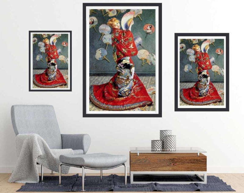 Camille Monet In Japanese Costume (1876) by Claude Monet - Art Poster