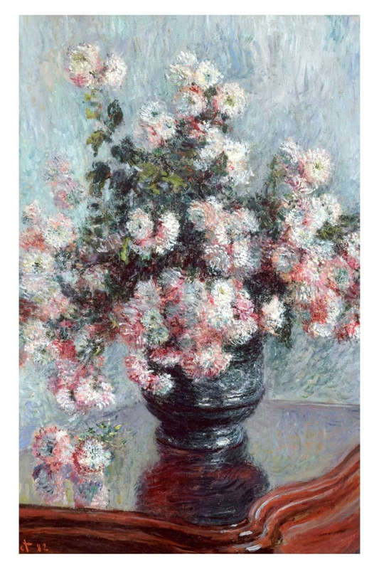 Chrysanthemums (1882) by Claude Monet - Art Poster