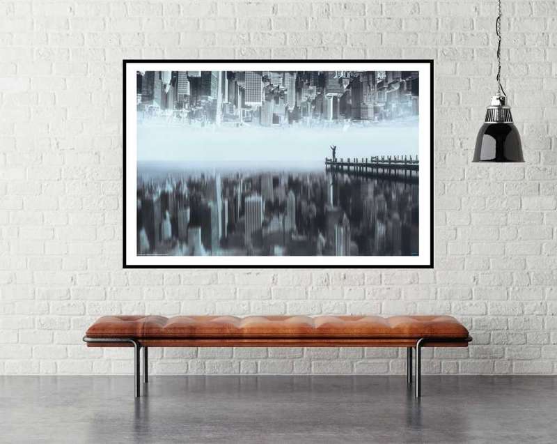 City of Mirror by Terry F - Surrealism Art Poster