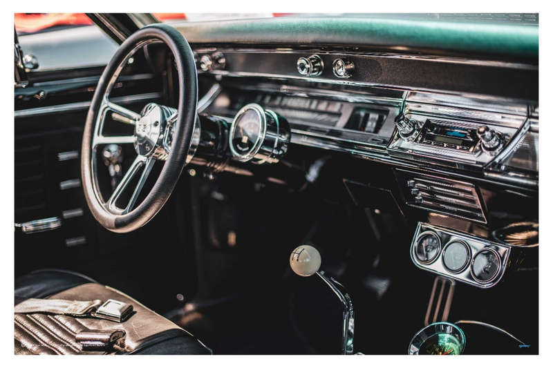 Classic Car Interior by Tim Mossholder  - Classic car Photography poster