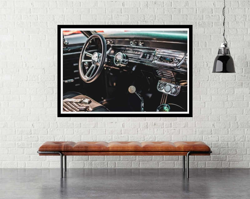 Classic Car Interior by Tim Mossholder  - Classic car Photography poster