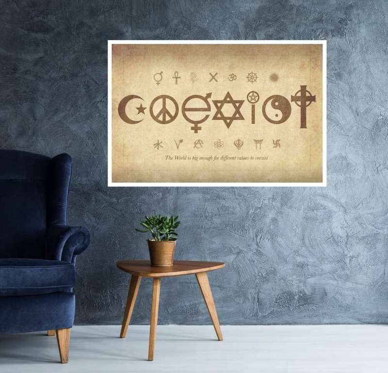 Coexist - The World is Big Enough Poster
