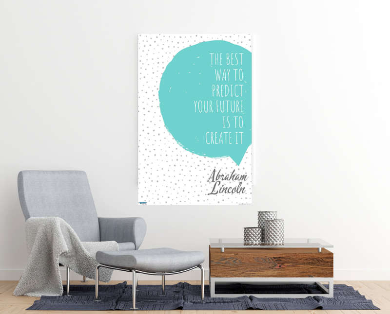 EgoAmo Original - Abraham Lincoln Motivational Quote Poster