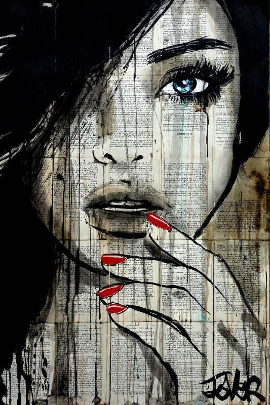 Loui Jover - Crimson and Ice Art Print