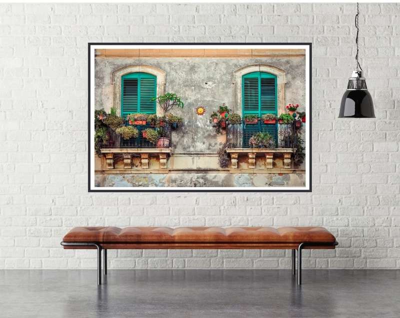 Balconies in Cuba Poster