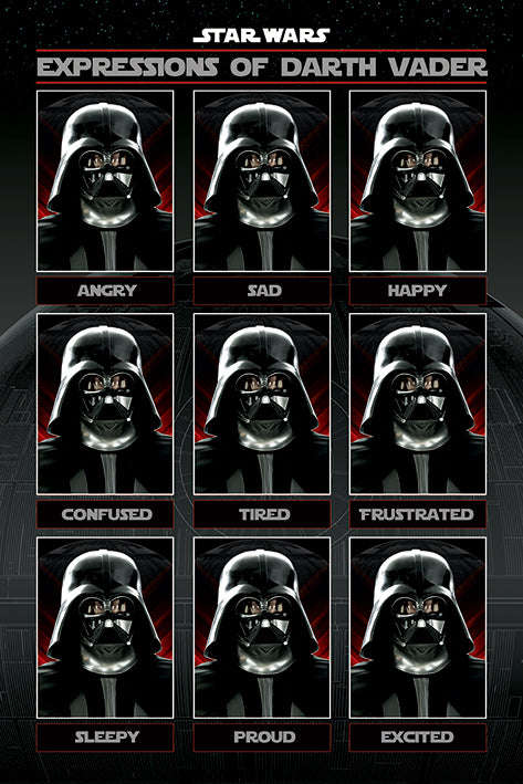 Star Wars - Darth Vader - Expressions - Poster