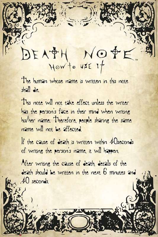 Death Note Series - How to use it  Poster