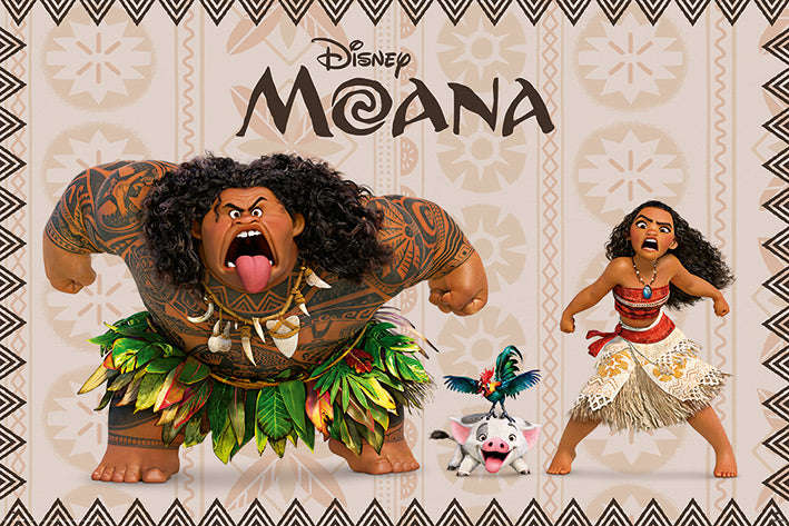 Disney's Moana (Characters) Poster