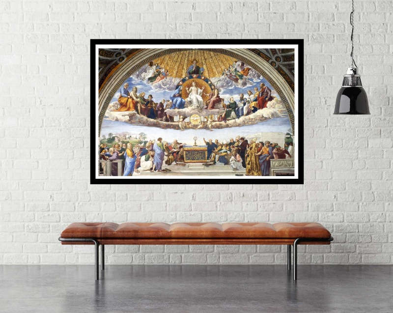 Disputation of the Holy Sacrament by Raphael - Art Poster