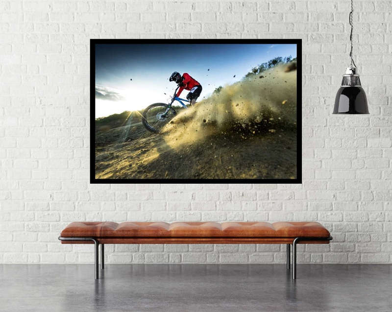 Downhill by Attila Szabo - Mountain Biking Poster