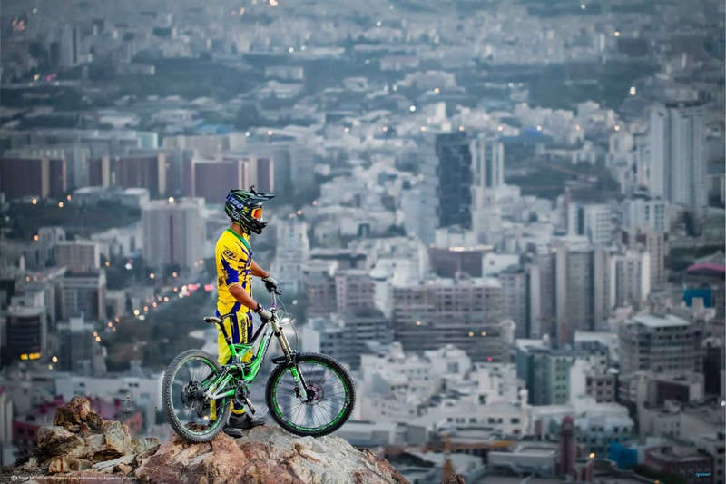 Downhill by Ehsan Minaeian - BMX Bike Poster