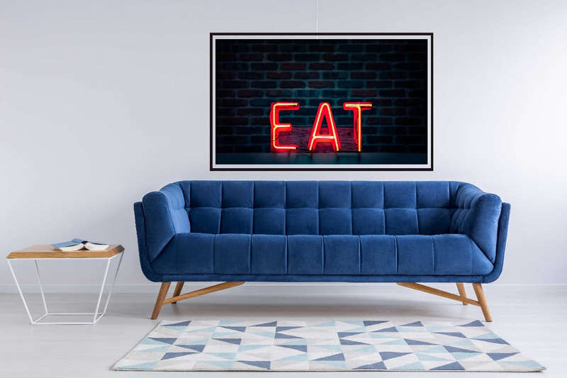 Eat in Neon by Tim Mossholder - Photography Poster