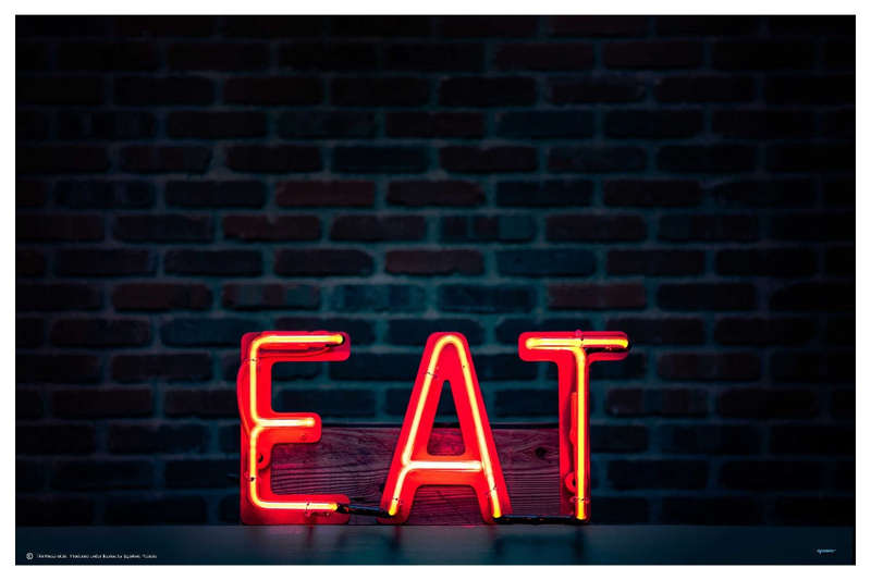 Eat in Neon by Tim Mossholder - Photography Poster