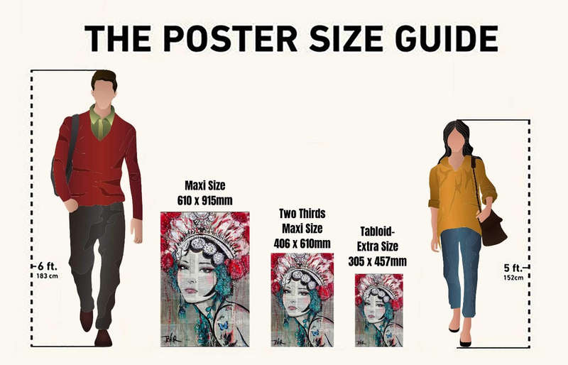 Portrait Black line art - Art Poster