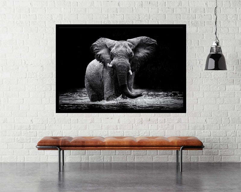 Elephant Power by Gorazd Golob 2021. Wildlife Photography Poster.