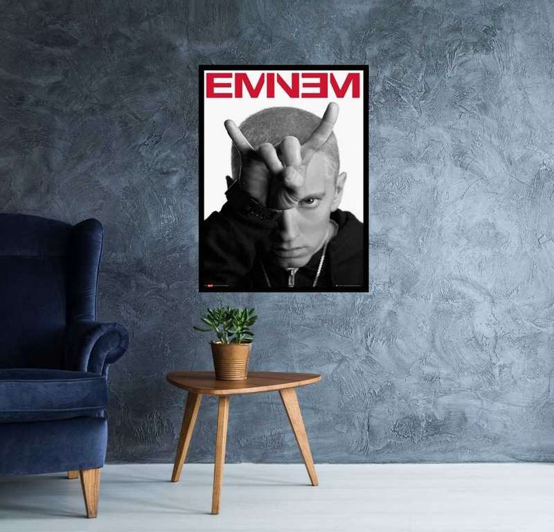 Eminem Horns Pose Poster