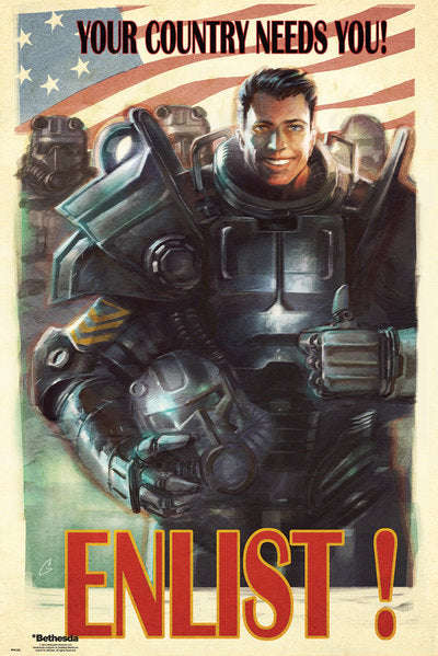 Fallout 4 - Enlist - Poster - Poster only